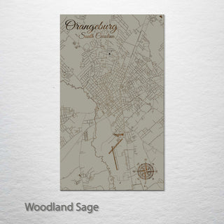 Orangeburg, South Carolina Street Map