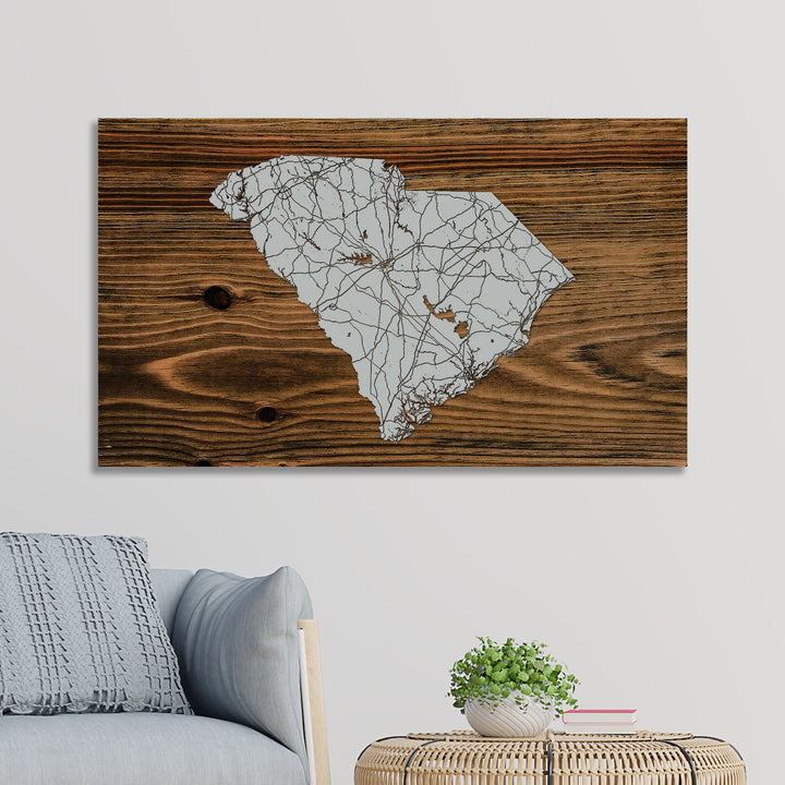 South Carolina Isolated Map