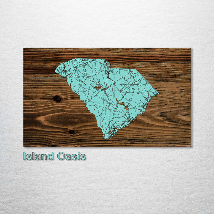 South Carolina Isolated Map