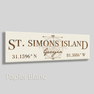 St Simons, Georgia Compass