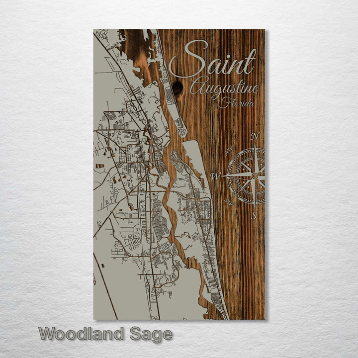 Saint Augustine, Florida Street Map - Fire & Pine