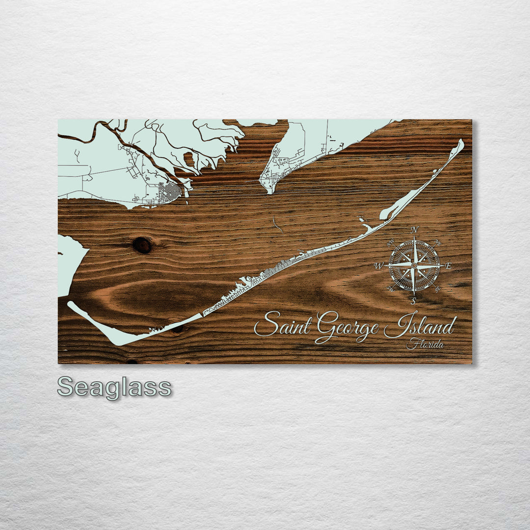 Saint George Island, Florida Street Map - Fire & Pine