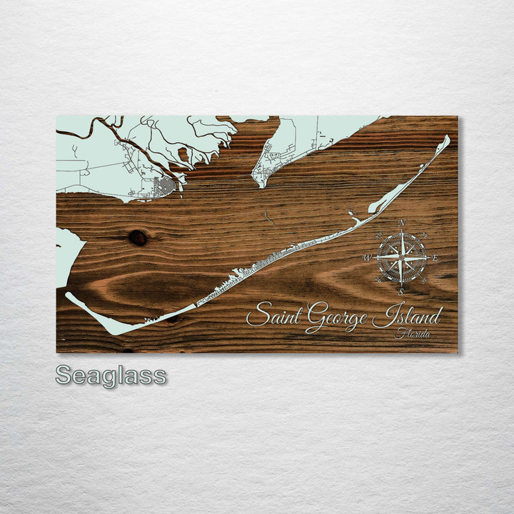 Saint George Island, Florida Street Map - Fire & Pine