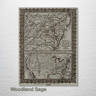 1861 US Seat of War - Fire & Pine