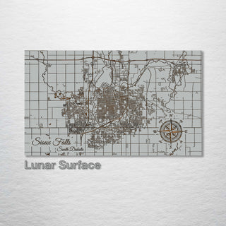 Sioux Falls, South Dakota Street Map - Fire & Pine