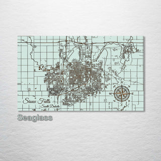 Sioux Falls, South Dakota Street Map - Fire & Pine