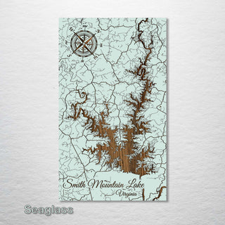Smith Mountain Lake, Virginia Street Map - Fire & Pine