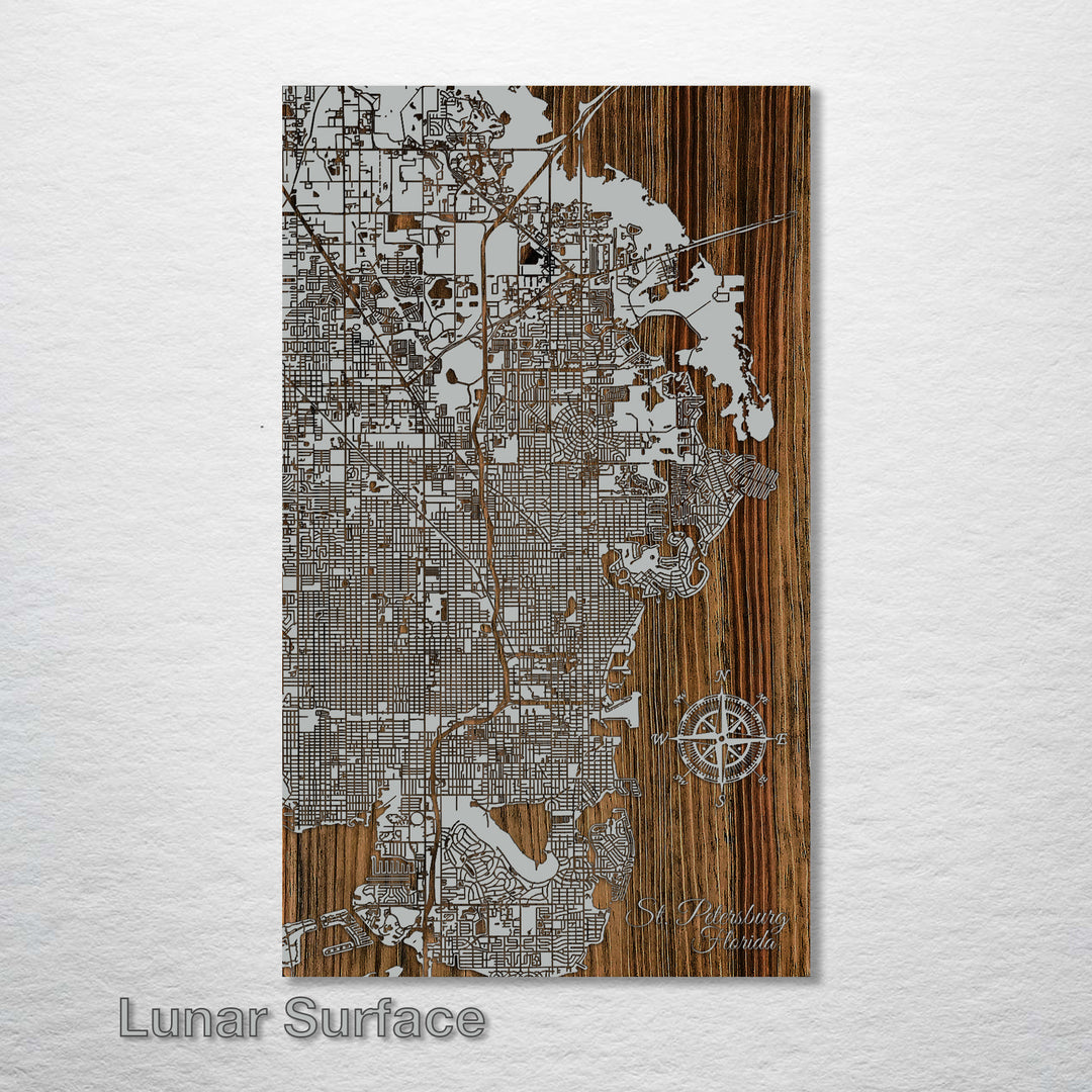 St. Petersburg, Florida Street Map - Fire & Pine