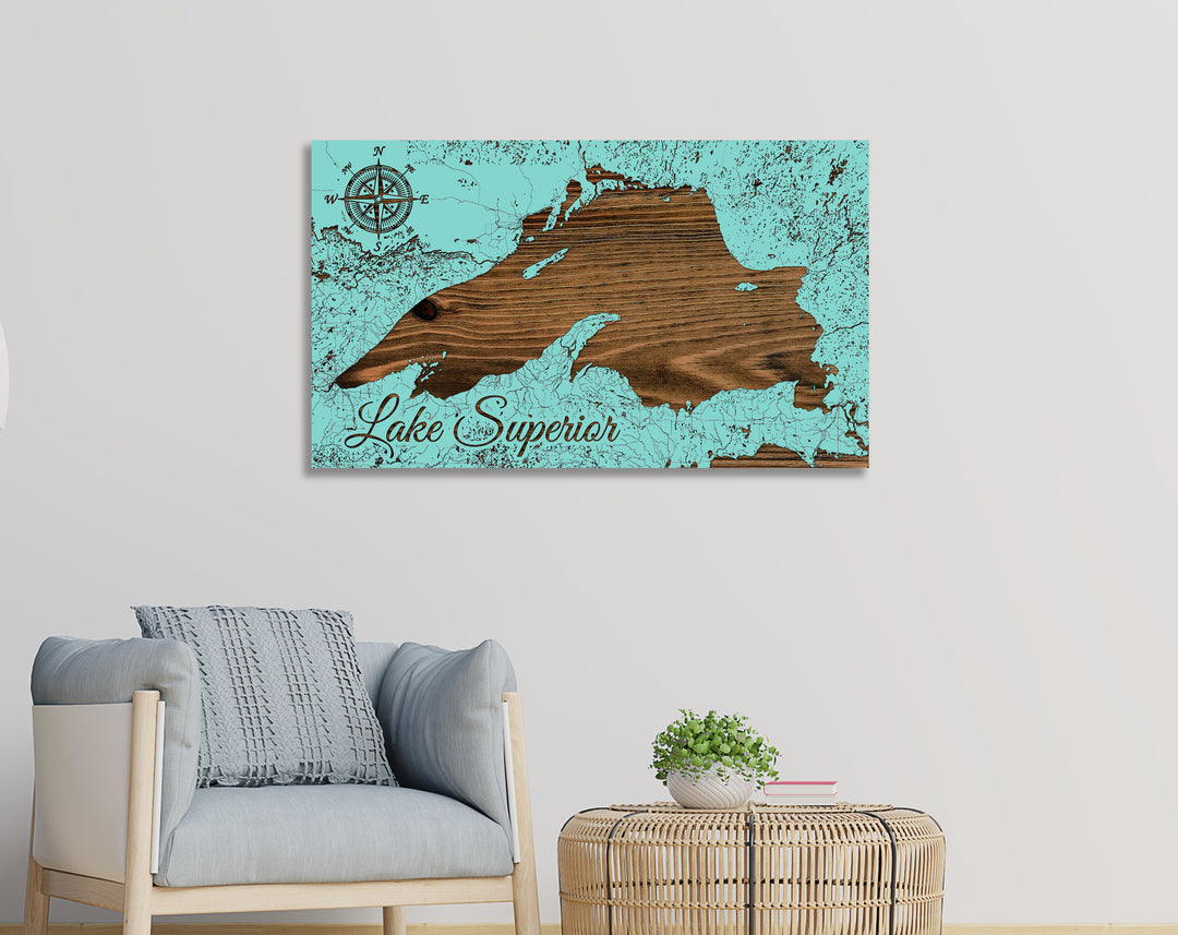 Lake Superior Street Map - Fire & Pine