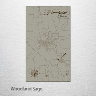 Humboldt, Tennessee Street Map