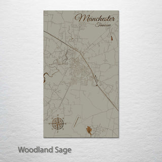 Manchester, Tennessee Street Map