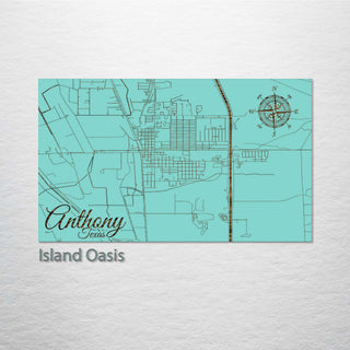 Anthony, Texas Street Map