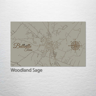 Bellville, Texas Street Map