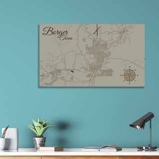 Borger, Texas Street Map