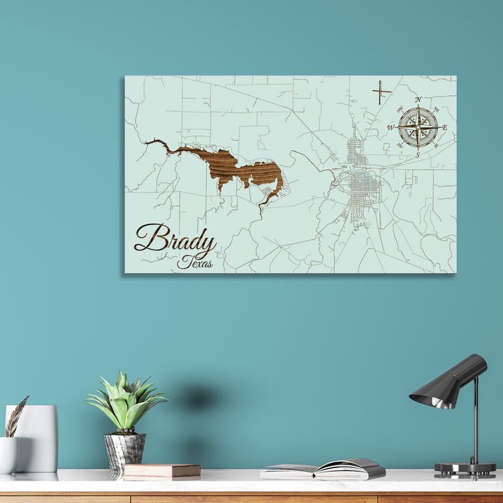 Brady, Texas Street Map