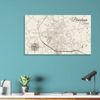 Brenham, Texas Street Map