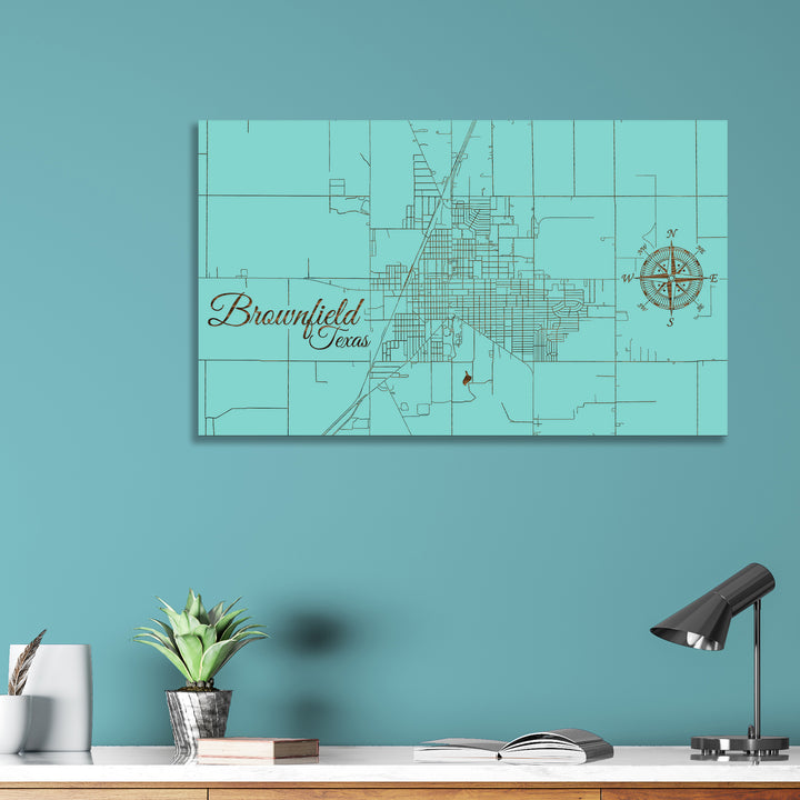 Brownfield, Texas Street Map