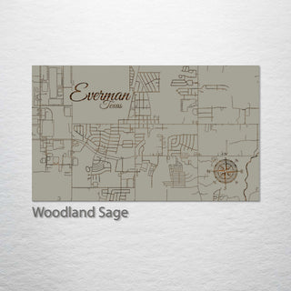 Everman, Texas Street Map