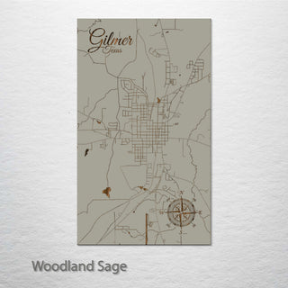 Gilmer, Texas Street Map