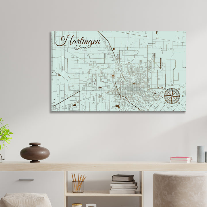 Harlingen, Texas Street Map