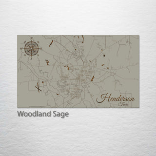 Henderson, Texas Street Map