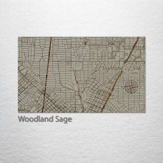 Highland Park, Texas Street Map