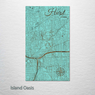Hurst, Texas Street Map