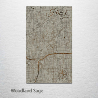 Hurst, Texas Street Map