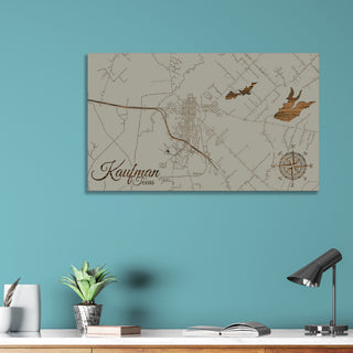Kaufman, Texas Street Map
