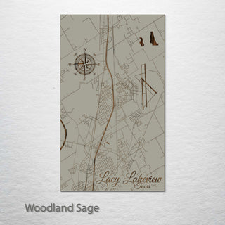 Lacy-Lakeview, Texas Street Map