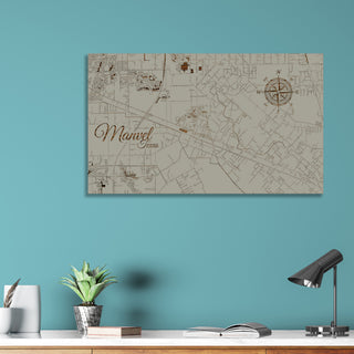 Manvel, Texas Street Map