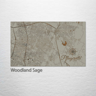 Pflugerville, Texas Street Map