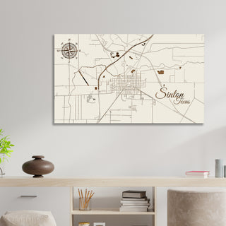 Sinton, Texas Street Map
