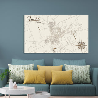 Uvalde, Texas Street Map
