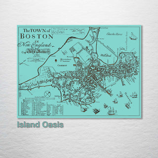 The Town of Boston in New England 1722 - Fire & Pine
