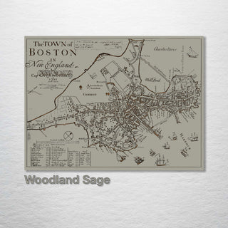The Town of Boston in New England 1722 - Fire & Pine