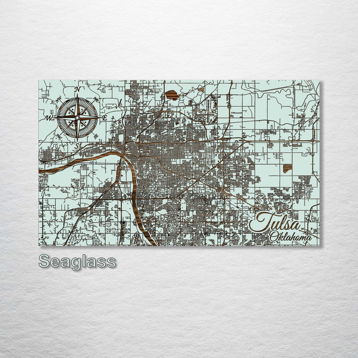 Tulsa, Oklahoma Street Map - Fire & Pine