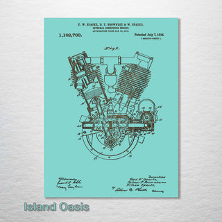 Twin Internal Combustion Engine - Fire & Pine