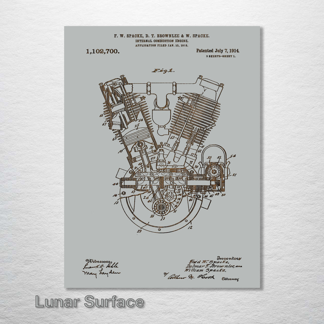 Twin Internal Combustion Engine - Fire & Pine