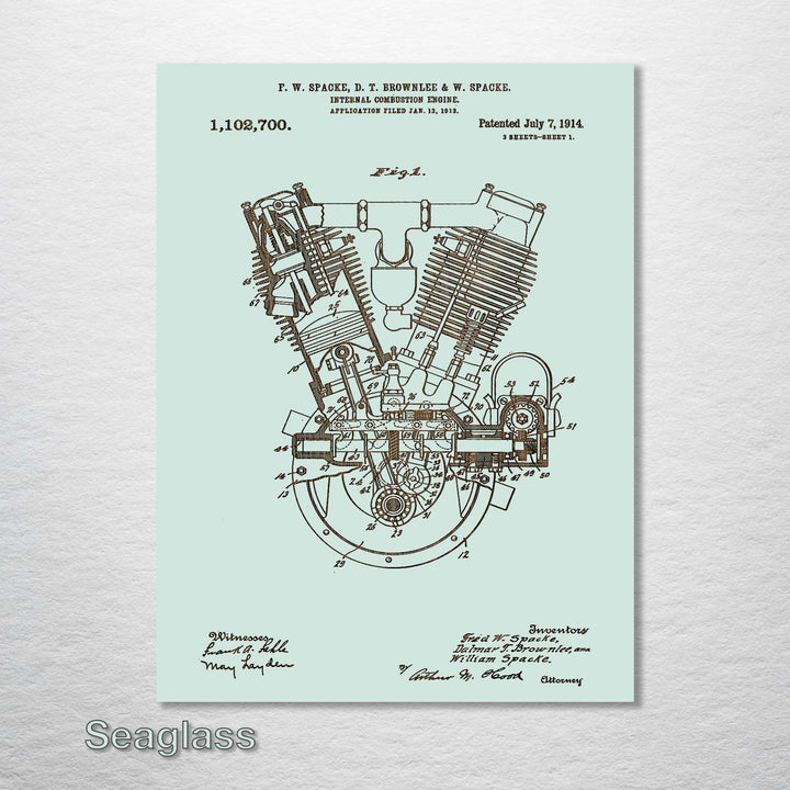 Twin Internal Combustion Engine - Fire & Pine