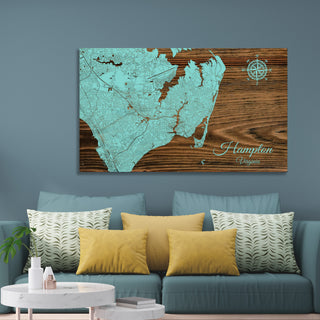 Hampton, Virginia Street Map