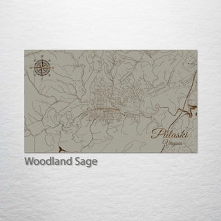 Pulaski, Virginia Street Map