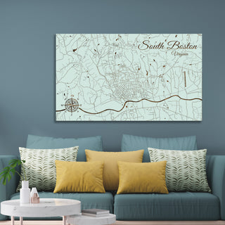 South Boston, Virginia Street Map