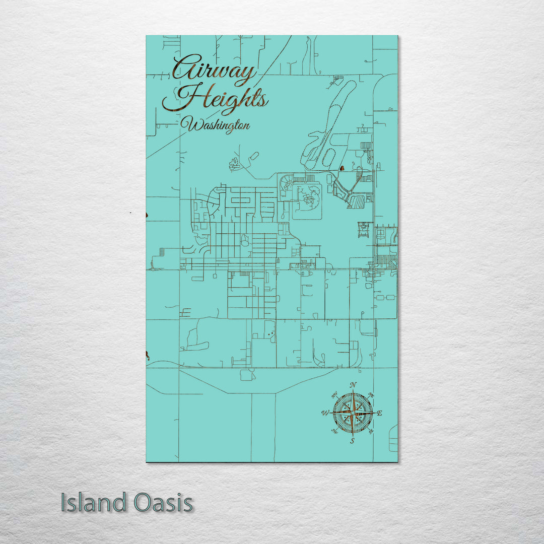 Airway Heights, Washington Street Map