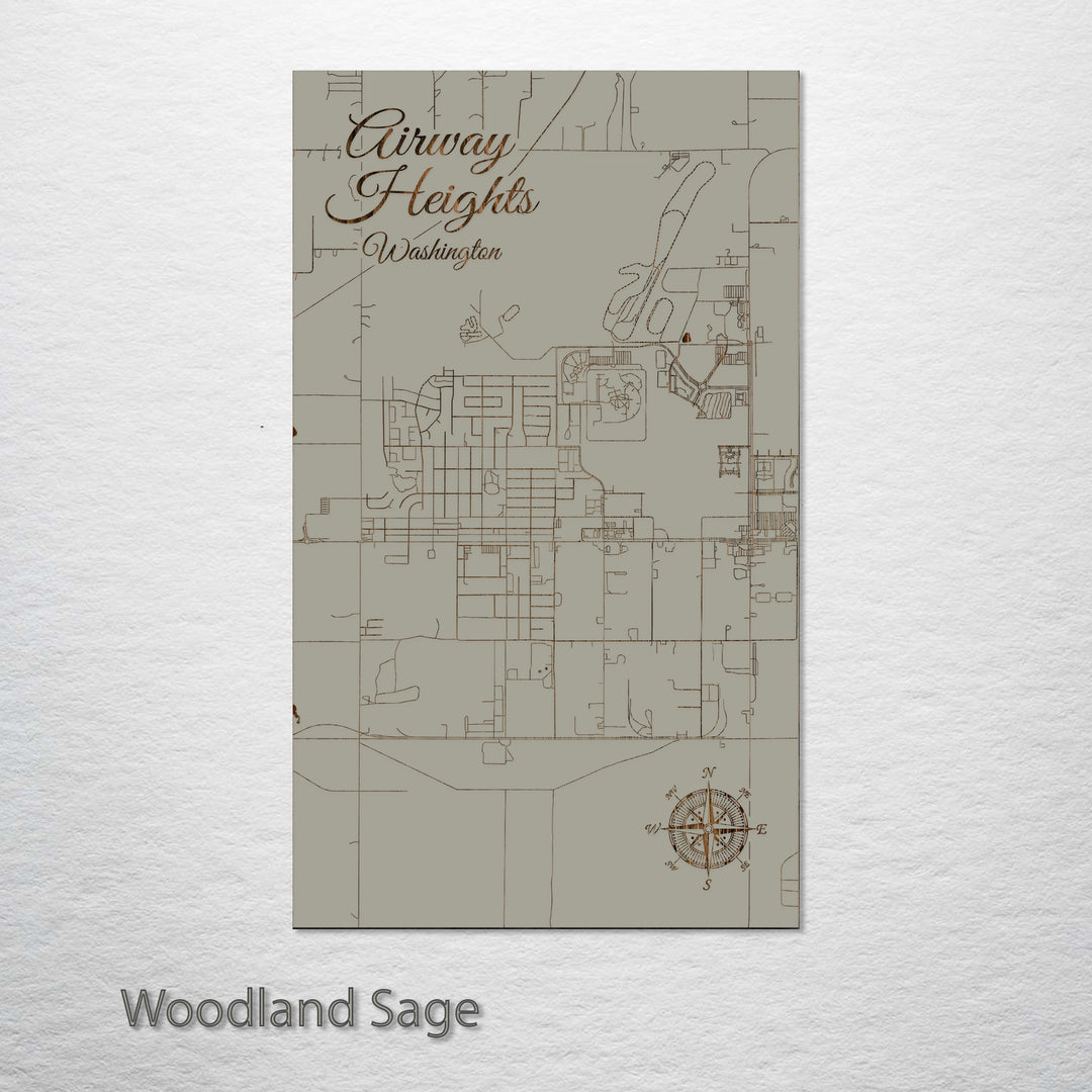 Airway Heights, Washington Street Map