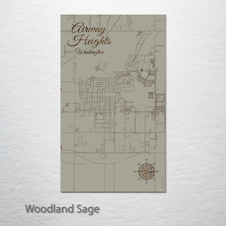 Airway Heights, Washington Street Map