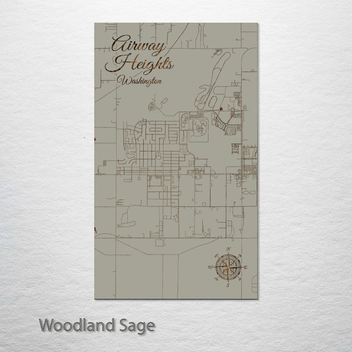 Airway Heights, Washington Street Map