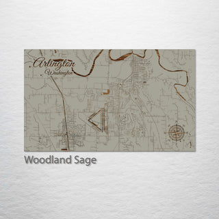Arlington, Washington Street Map
