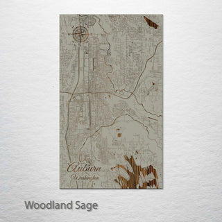 Auburn, Washington Street Map