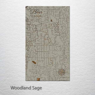 Brier, Washington Street Map